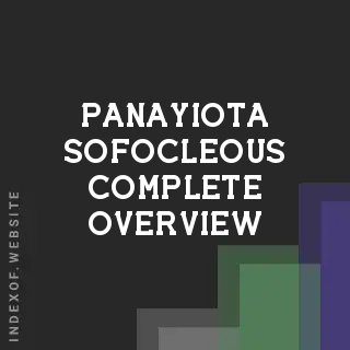 Panayiota Sofocleous Complete Overview | Indexof