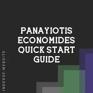 Panayiotis Economides Quick Start Guide | Indexof