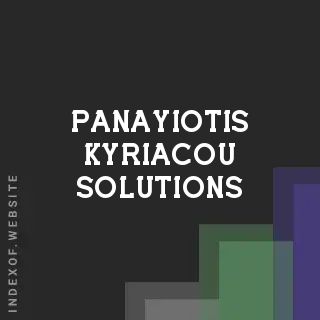 Panayiotis Kyriacou Solutions | Indexof