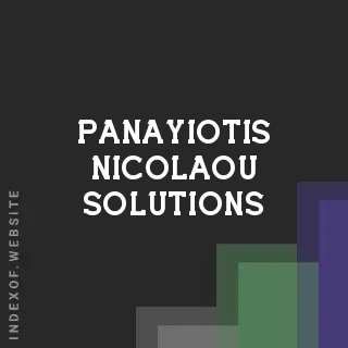 Panayiotis Nicolaou Solutions | Indexof