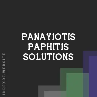 Panayiotis Paphitis Solutions | Indexof