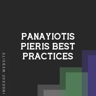 Panayiotis Pieris Best Practices | Indexof