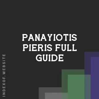 Panayiotis Pieris Full Guide | Indexof