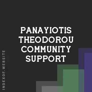 Panayiotis Theodorou Community Support | Indexof