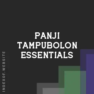 Panji Tampubolon Essentials | Indexof