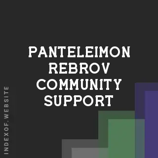 Panteleimon Rebrov Community Support | Indexof