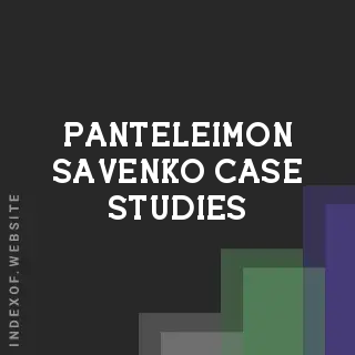 Panteleimon Savenko Case Studies | Indexof