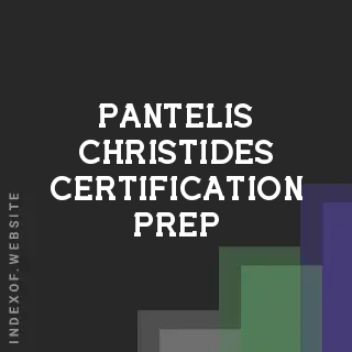 Pantelis Christides Certification Prep | Indexof