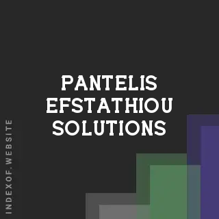 Pantelis Efstathiou Solutions | Indexof