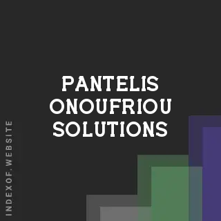 Pantelis Onoufriou Solutions | Indexof