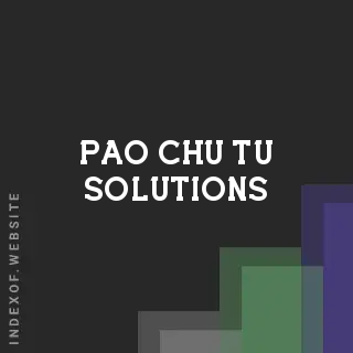 Pao-chu Tu Solutions | Indexof