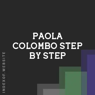 Paola Colombo Step-by-Step | Indexof