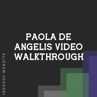 Paola De Angelis Video Walkthrough | Indexof