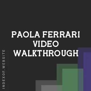 Paola Ferrari Video Walkthrough | Indexof