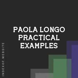 Paola Longo Practical Examples | Indexof