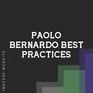 Paolo Bernardo Best Practices | Indexof