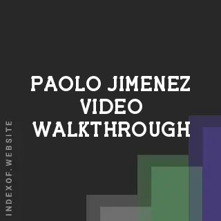 Paolo Jimenez Video Walkthrough | Indexof
