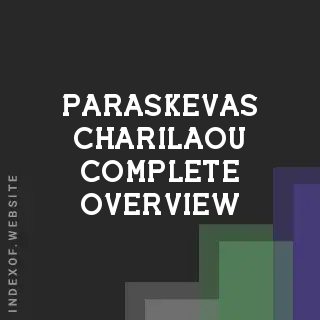 Paraskevas Charilaou Complete Overview | Indexof