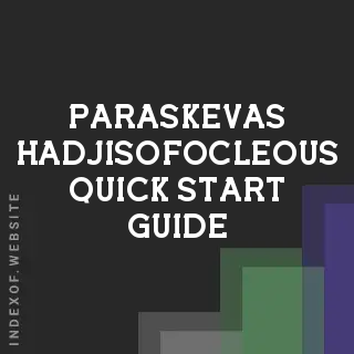 Paraskevas Hadjisofocleous Quick Start Guide | Indexof