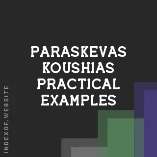 Paraskevas Koushias Practical Examples | Indexof