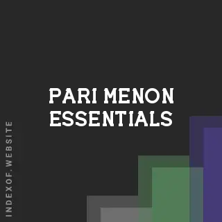 Pari Menon Essentials | Indexof