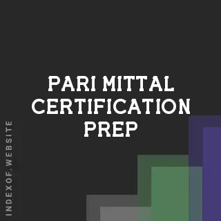 Pari Mittal Certification Prep | Indexof