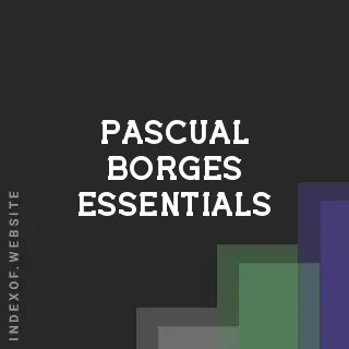 Pascual Borges Essentials | Indexof