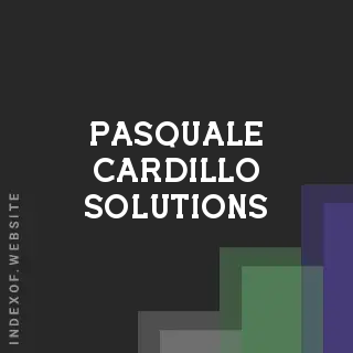 Pasquale Cardillo Solutions | Indexof
