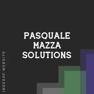 Pasquale Mazza Solutions | Indexof