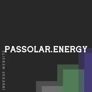 passolar.energy by Preben Bramsen site -  Indexof