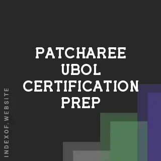 Patcharee Ubol Certification Prep | Indexof