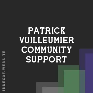 Patrick Vuilleumier Community Support | Indexof