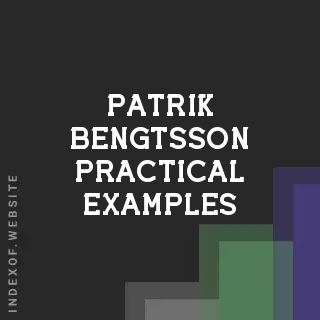 Patrik Bengtsson Practical Examples | Indexof