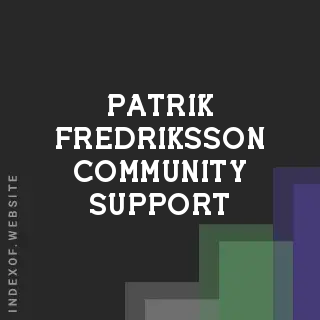 Patrik Fredriksson Community Support | Indexof