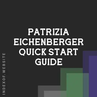 Patrizia Eichenberger Quick Start Guide | Indexof