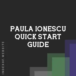 Paula Ionescu Quick Start Guide | Indexof