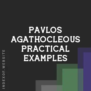 Pavlos Agathocleous Practical Examples | Indexof