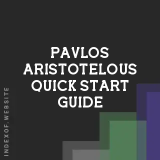Pavlos Aristotelous Quick Start Guide | Indexof