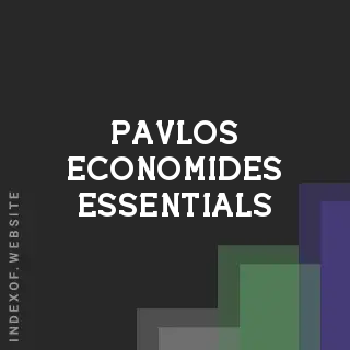 Pavlos Economides Essentials | Indexof