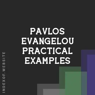 Pavlos Evangelou Practical Examples | Indexof