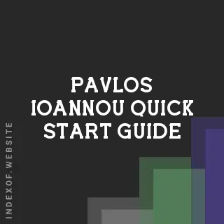 Pavlos Ioannou Quick Start Guide | Indexof