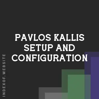 Pavlos Kallis Setup and Configuration | Indexof