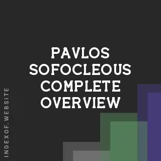 Pavlos Sofocleous Complete Overview | Indexof
