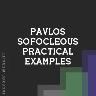 Pavlos Sofocleous Practical Examples | Indexof