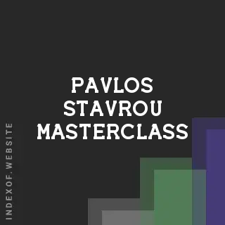 Pavlos Stavrou Masterclass | Indexof
