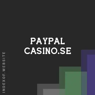 paypal-casino.se by Inaki Leon site -  Indexof