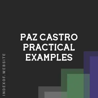 Paz Castro Practical Examples | Indexof