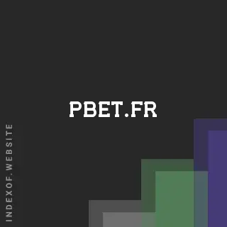 pbet.fr by Gabriel Perez site -  Indexof