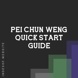 Pei-chun Weng Quick Start Guide | Indexof