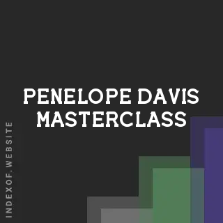 Penelope Davis Masterclass | Indexof